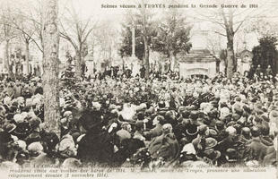 Cérémonie au cimetière de Troyes le 2 novembre 1914